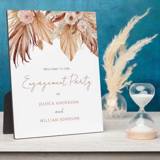 Begrüßungsunterschrift für Bohemische Engagement-P Fotoplatte (Seite)