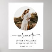 Begrüßungsunterschrift für Boho Foto Poster (Vorne)