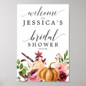 Begrüßungsunterschrift für das Herbst-Bliss-Brautp Poster (Vorne)
