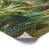 Begrüßungsunterschrift für das tropische Palm Beac Poster (Ecke)