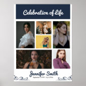 Begrüßungsunterschrift für die Blumenbeerdigung Poster (Vorne)