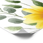 Begrüßungsunterschrift für die Blumenbeerdigung Poster (Ecke)