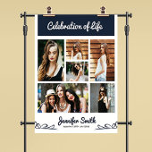 Begrüßungsunterschrift für die Blumenbeerdigung Poster