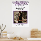 Begrüßungsunterschrift für die Blumenbeerdigung Poster (Küche)