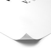 Begrüßungsunterschrift für moderne Cocktails Poster (Ecke)