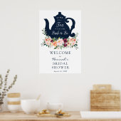 Begrüßungsunterschrift für Tea Time Brautparty Poster (Küche)