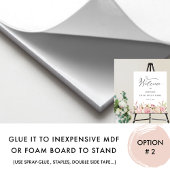 Begrüßungsunterschrift für Veranstaltungen, Blush, Poster