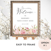 Begrüßungsunterschrift für Veranstaltungen, Blush, Poster