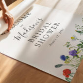 Begrüßungsunterschrift für Wildblumen und Bienen-B Poster
