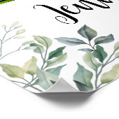 Begrüßungsunterschrift Poster (Ecke)