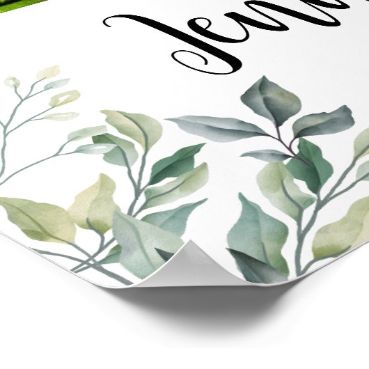 Begrüßungsunterschrift Poster (Ecke)