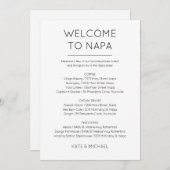 Begrüßungsverpackungskarte Einladung (Vorne/Hinten)