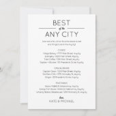 Begrüßungsverpackungskarte Einladung (Vorderseite)