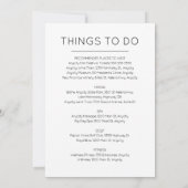 Begrüßungsverpackungskarte Einladung (Rückseite)