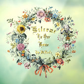 Begrüßungsvorlage für Blumenblätter Fensteraufkleber (Blatt 3)