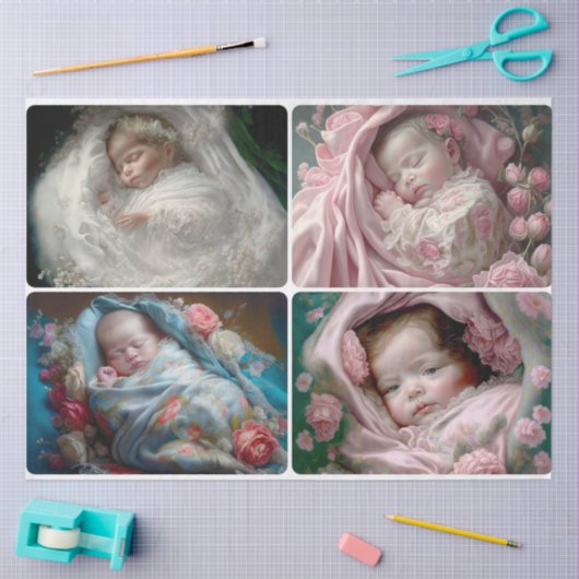 Begrüßungswaschpapier Seidenpapier (Basteln)