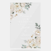 Begrüßungszeichen Acrylschild (Vorderseite)