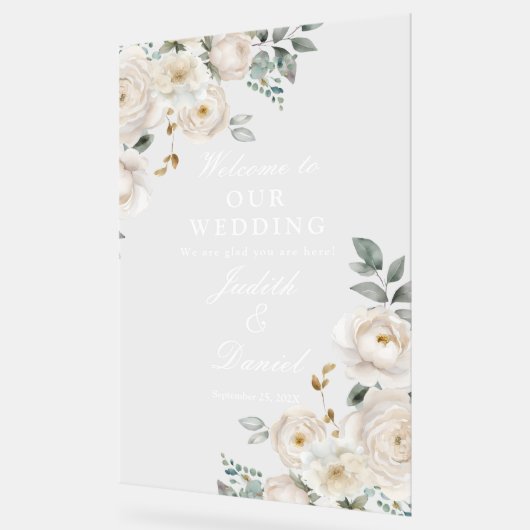 Begrüßungszeichen Acrylschild (Winkel)