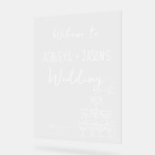 Begrüßungszeichen Akryllisches Zeichen Acrylschild (Winkel)