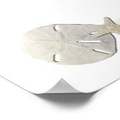 Begrüßungszeichen am Strand, Muscheln, Poster (Ecke)