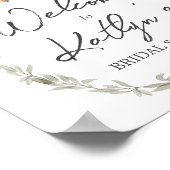 Begrüßungszeichen, Bauernplakat, Babydusche Poster (Ecke)