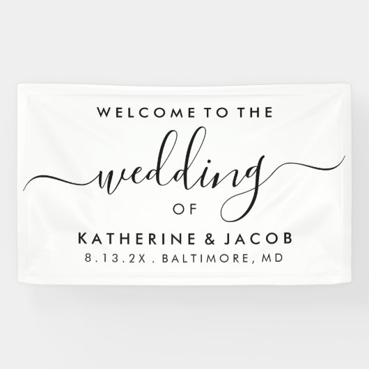 Begrüßungszeichen - Begrüßungsskriptveranstaltung Banner (Horizontal)