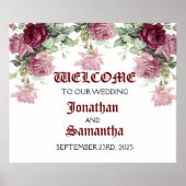 Begrüßungszeichen, Blumenzettel Poster (Vorne)