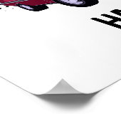 Begrüßungszeichen der 1974 Geborenen Schaumstoffpl Poster (Ecke)