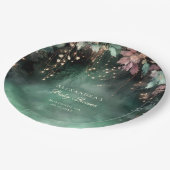 Begrüßungszeichen der bezaubernden Waldarmbabydusc Pappteller (Schrägansicht)