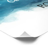 Begrüßungszeichen der blauen Beerdigung, Feiern de Fotodruck (Ecke)