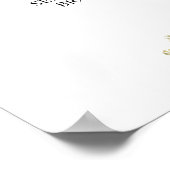 Begrüßungszeichen der Blauen Flora Poster (Ecke)