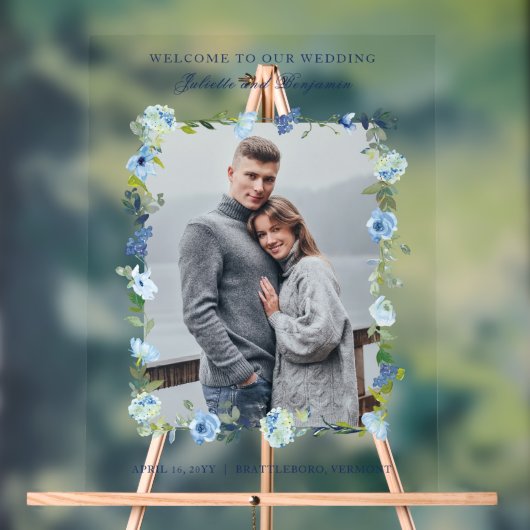 Begrüßungszeichen der blauen Marine Acrylschild (Neutral)