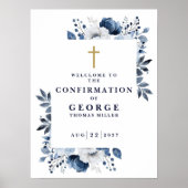 Begrüßungszeichen der Blue Botanical Confirmation Poster (Vorne)