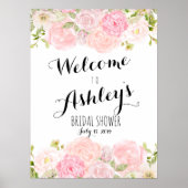 Begrüßungszeichen der Blush-Rose Poster (Vorne)