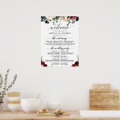 Begrüßungszeichen der Burgund Poster (Küche)