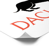 Begrüßungszeichen der Dackel Poster (Ecke)