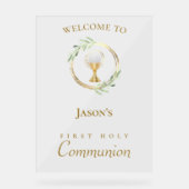 Begrüßungszeichen der ersten Kommune Acrylschild (Vorderseite)