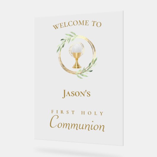 Begrüßungszeichen der ersten Kommune Acrylschild (Winkel)