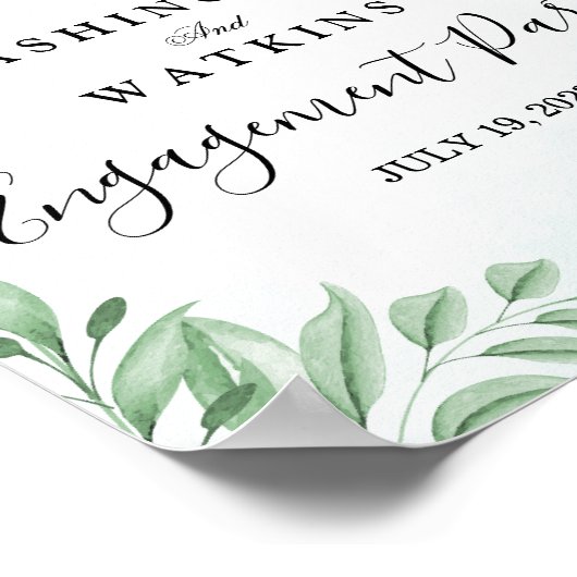 Begrüßungszeichen der Eukalyptus-Partnerin Poster (Ecke)