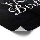 Begrüßungszeichen der Geburtstagsfeier mit Foto Poster (Ecke)