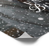 Begrüßungszeichen der Geburtstagsfeier mit Foto Poster (Ecke)