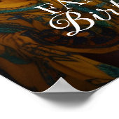 Begrüßungszeichen der Geburtstagsfeier mit Foto Poster (Ecke)