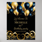 Begrüßungszeichen der Geburtstagspartei Poster (Vorne)