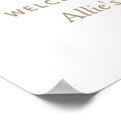 Begrüßungszeichen der Geburtstagspartei Poster (Ecke)