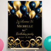 Begrüßungszeichen der Geburtstagspartei Poster