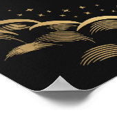 Begrüßungszeichen der Gold Sun und Moon Tarot Card Poster (Ecke)