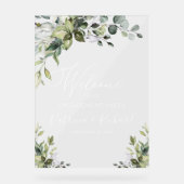 Begrüßungszeichen der Grünen-Engagement-Partei Acrylschild (Vorderseite)