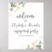 Begrüßungszeichen der Grünen-Engagement-Partei Poster (Vorne)