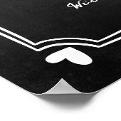 Begrüßungszeichen der handgezogenen Khalk Poster (Ecke)