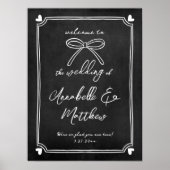 Begrüßungszeichen der handgezogenen Khalk Poster (Vorne)